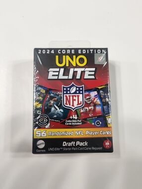 UNO Elite NFL Draft Pack Collector Cards with 4 Surprise Foil Cards